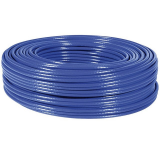 Câble souple cat.6 F/UTP 250MHz AWG26 PVC bleu (couronne 100m)