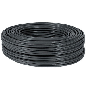 Câble souple cat.6 F/UTP 250MHz AWG26 PVC noir (couronne 100m)