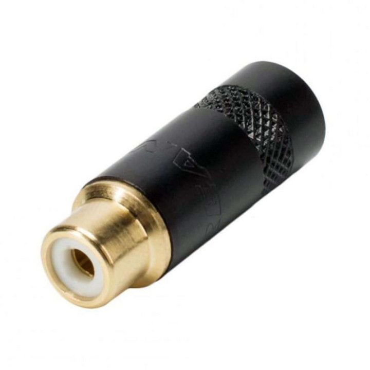 NYS372P-BG Fiche RCA femelle -  noir - contact or