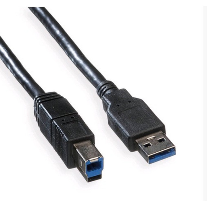 Cordon USB 3.0 Superspeed (5Gbps) type A vers B M/M noir