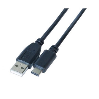 Cordon USB 2.0 (480 Mbps) type A vers C mâle/mâle noir