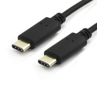 Cordon USB 3.1 Gen1 (5 Gbps-45W) type C mâle /mâle noir - 1m