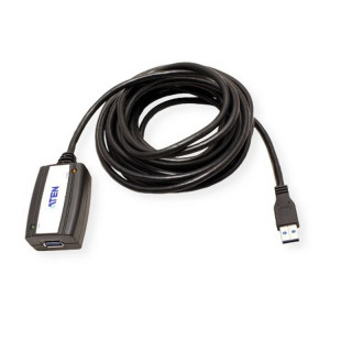 Cordon USB 3.1 (5 Gbps) amplifié type A M/F noir - 5m