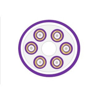 Câble 6 FO 50/125 OM3 int Break Out LSZH 2mm violet