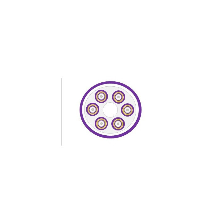 Câble 6 FO 50/125 OM3 int Break Out LSZH 2mm violet