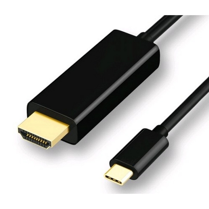 Cordon USB type C vers HDMI mâle (3840 x 2160 @60Hz) noir - 1m