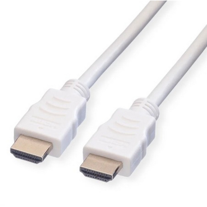 Câble HDMI High Speed avec Ethernet 4K -blanc - 5 m