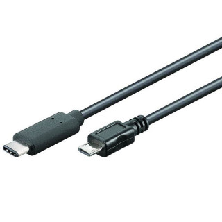 Cordon USB 2.0 (480 Mbps) type C vers micro USB type B M/M noir-1.80m