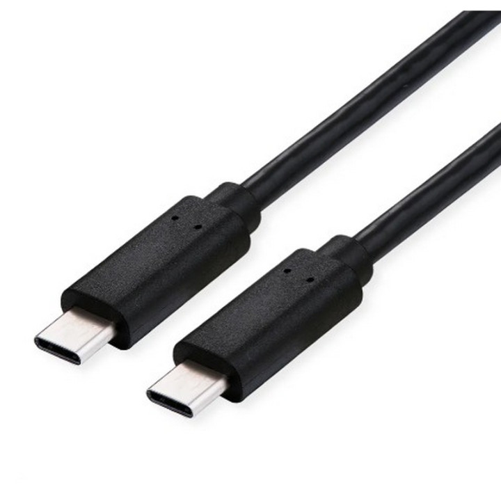 Cordon USB4 (40 Gbps-100W) type C vers C noir- 0.8m