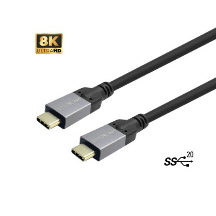 Cordon USB3.2 (20Gbps) type C/C M/M data Certified -5m
