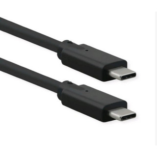 Cordon USB3.2 Gen2x2 (20 Gbps) type C vers C M/M (100W) noir