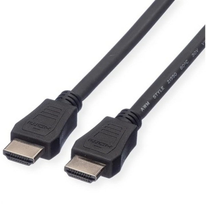 Cordon HDMI 2.0 (3840 x 2160 @30Hz) noir M/M LSZH