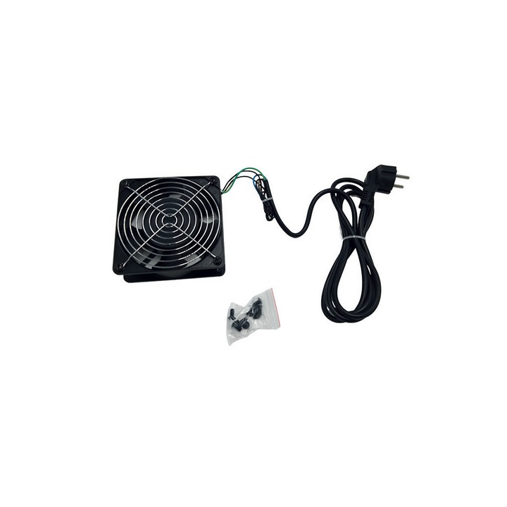 Kit ventilateur 120x120x38mm 220V-AC50/60Hz-0,08A-cordon 1.2m