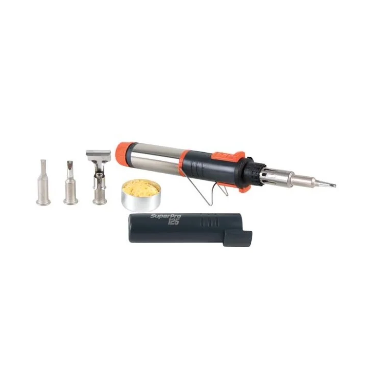 Kit coffret complet fer à souder à gaz butane réglage 25-125W 580°C