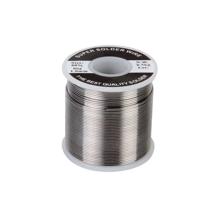 Soudure 60% Sn 40% Pb Ø10/10 (bobine 500g)