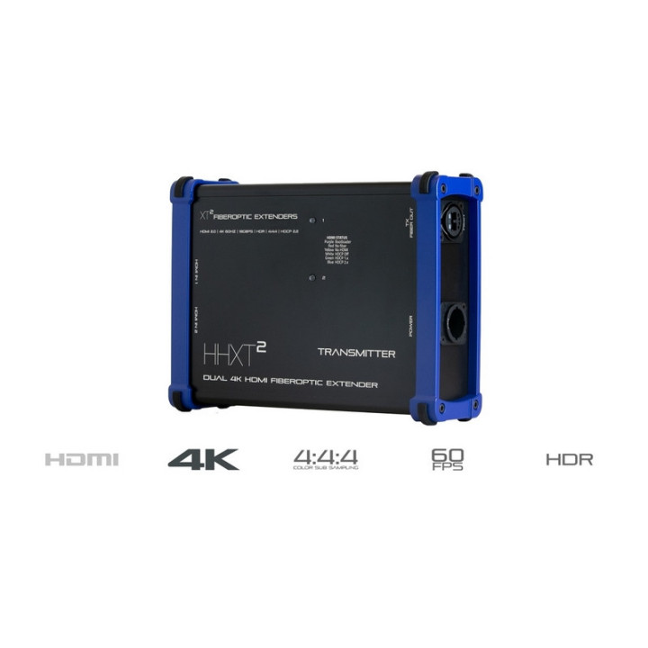 HHXT²-TX Dual HDMI 4K60Hz Fiber Optic Extender Multimode Transmitter