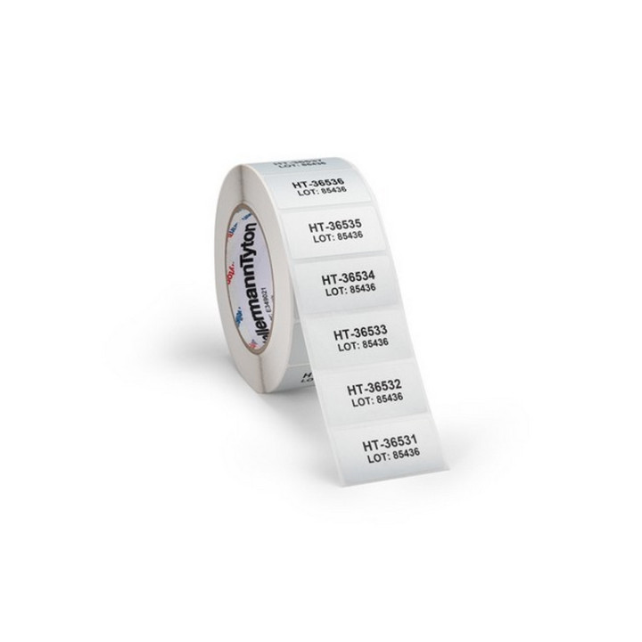 1000 étiquettes TAG72TD1 larg.69.9mm H 31.8mm couleur argent pour TT