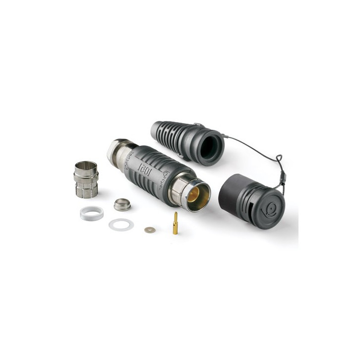 Fiche mâle Fischer 1051 SE pour triax11 + serre-câble et bouchon