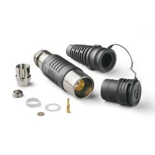 Fiche femelle Fischer 1051 KE pour triax11 + serre-câble et bouchon