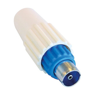 Connecteur IEC mâle 9,52mm bleu (x20)