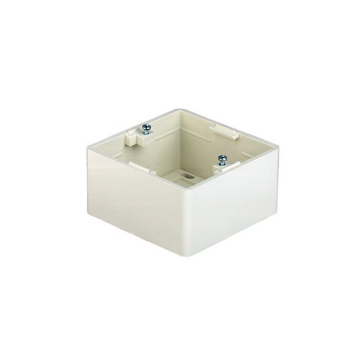 Boitier mural en saillie pour 1 plastron 45x45 (sans couvercle)