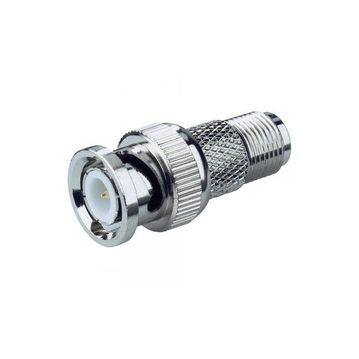 Adaptateur BNC mâle / fiche F femelle