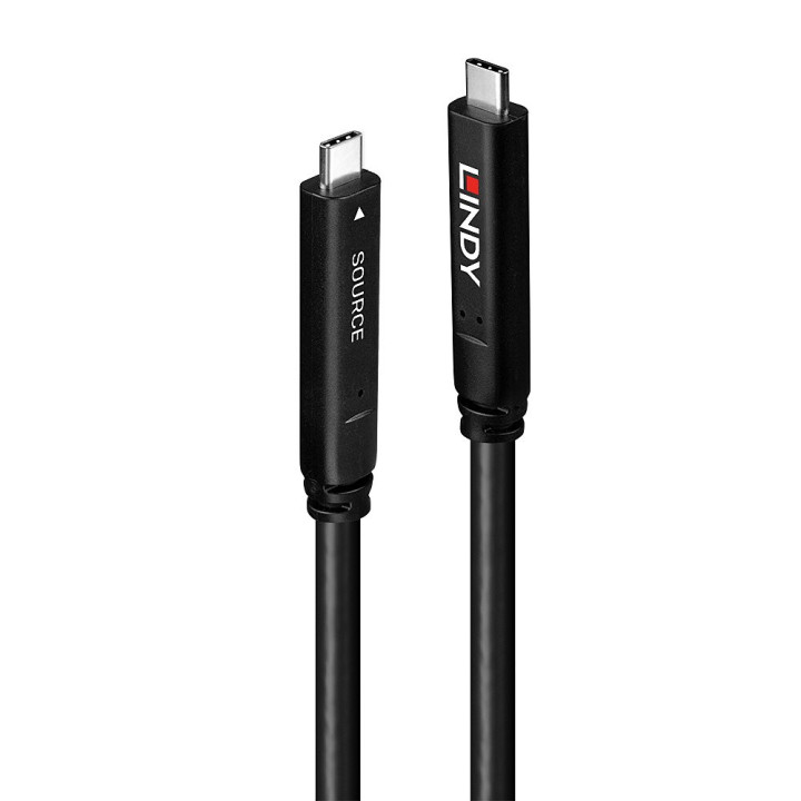 Cordon hybride type C USB 3.2 5Gbit/s (2 lanes) 4K30Hz 60W 10m