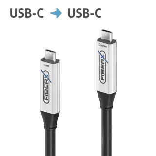Cordon fibre USB 3.2 Gen1x1 USB-C AOC Fiber Optic Cable 10m