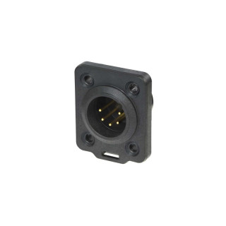 NC5MDX-TOP Embase XLR 5 pts mâle série D TOP étanche IP65