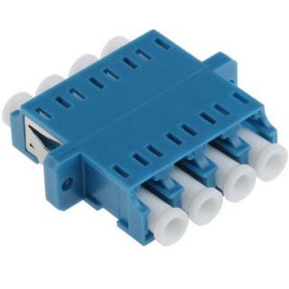 Traversée optique LC/LC quadruplex monomode bleue