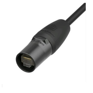 Corps de fiche Ethercon rétractable étanche TOP noir (sans plug)