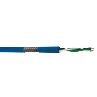 1XDMX512 Câble lumière DMX 1x2x0.22mm² PVC bleu Ø 5,80mm (mini 50m)