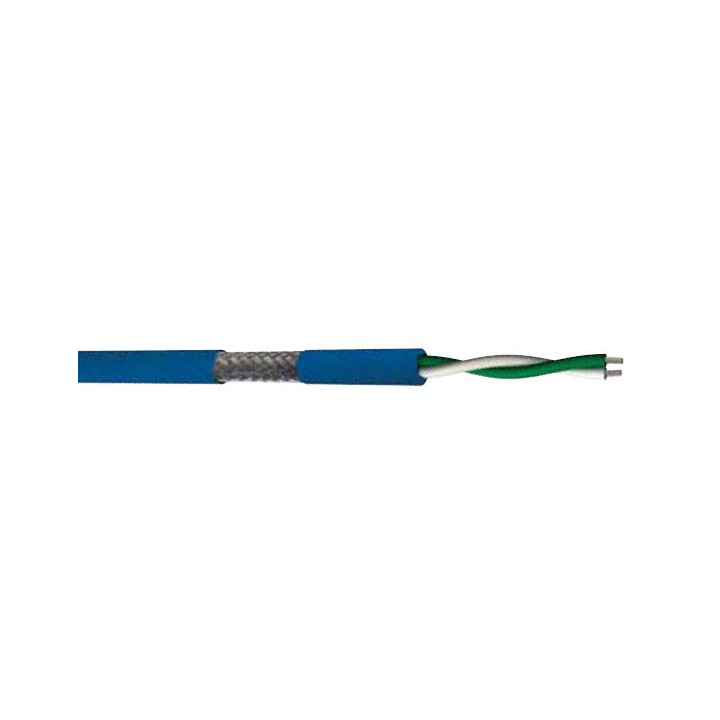 1XDMX512 Câble lumière DMX 1x2x0.22mm² PVC bleu Ø 5,80mm (mini 50m)