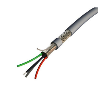 DMX512 Câble lumière DMX 2x2x0.34mm² PVC gris Ø 7,00mm (mini 50m)