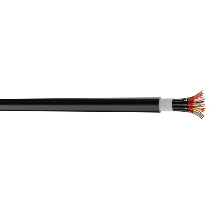 MPAES8 8 paires audio numérique AES/EBU 8x2x0.22mm² PVC noir Ø14.5mm