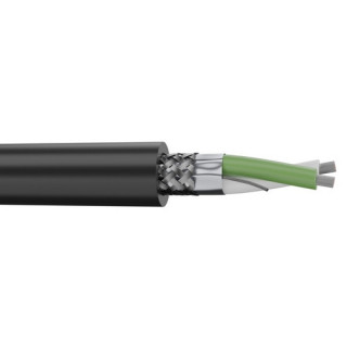 1XDMX512N Câble lumière DMX 1x2x0.22mm² PVC noir Ø 5,80mm (mini 50m)