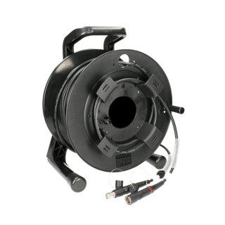Cordon fibre SMPTE311M LEMO 3K PUW-FUW de 150m sur enrouleur HT480RM
