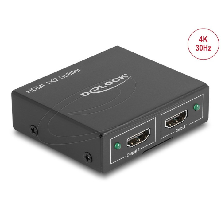 Distributeur HDMI 1.4 1 entrée 2 sorties 3840x2160 4K@30Hz