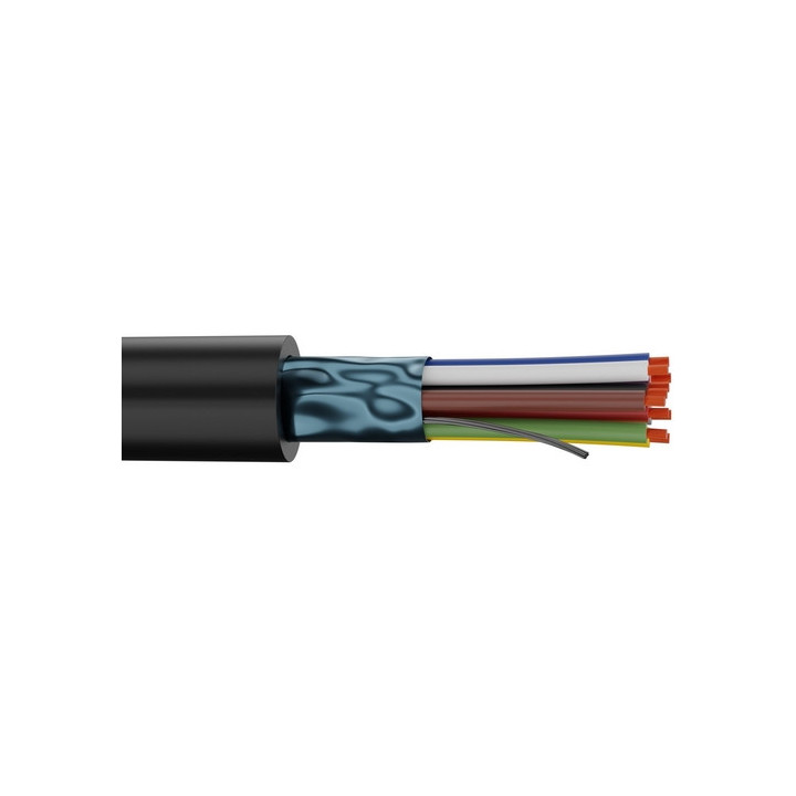 2100 Câble de télécommande 10x0.22mm² PVC noir Ø 6,50mm (bobine 100m)
