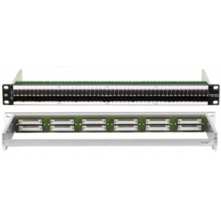 Panneau de brassage audio 19" 1U CSF1x48 AV 3/1 D25 T FF