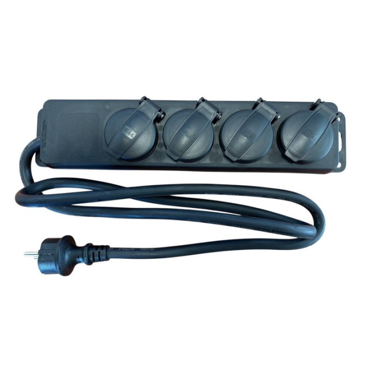 Bloc multiprises 4PC à opercule IP44 3x2.5 -1.5m (min x5)