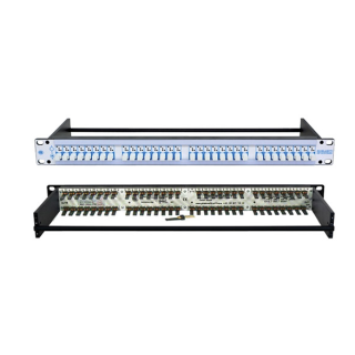 Panneau de brassage audio 19" 1U ASF 1x32 AV 3/1 SA G Blueline