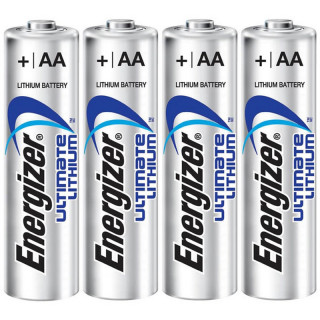 Piles lithium Energizer Ultimate L91 (AA) 1,5V (blister de 4)