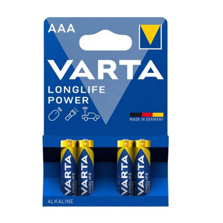 Pile alcaline Varta LR03-AAA 1.5V (blister de 4)