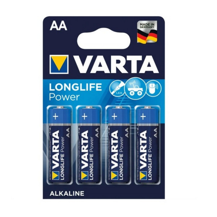 Pile alcaline Varta LR06-AA 1.5V (blister de 4)