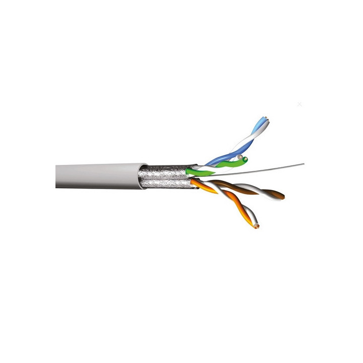 TX200P4 Câble souple cat.6 U/FTP 250MHz PVC gris (mini 100m)