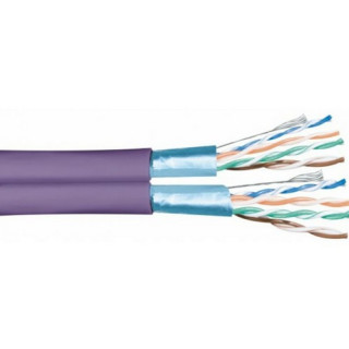 5258SH Câble rigide cat.6a 2x4P U/FTP 525MHz LSZH violet (touret500m)