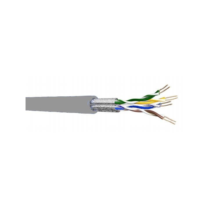 UC400S27 Câble souple cat.6 U/FTP 400MHz LSZH gris
