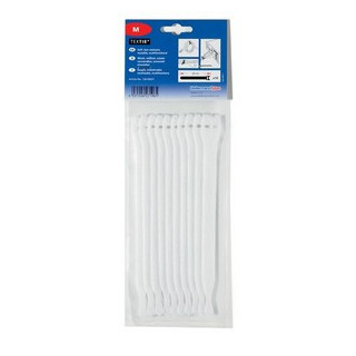 25 colliers VELCRO One Wrap Strap200 x 12.5mm blanc