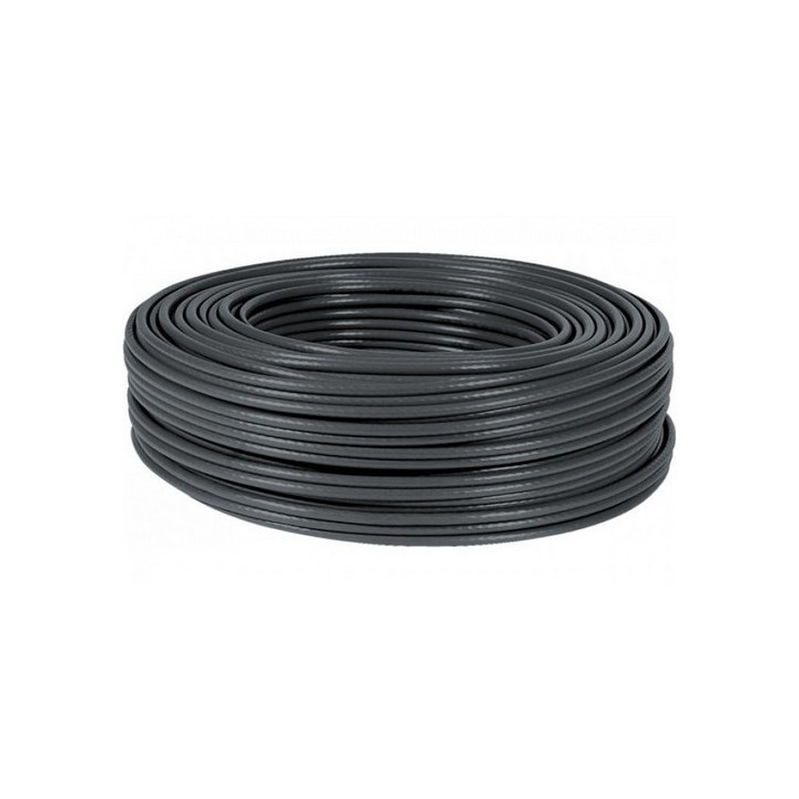 Câble souple cat.6a F/UTP 500MHz AWG26 LSOH noir (couronne 100m)
